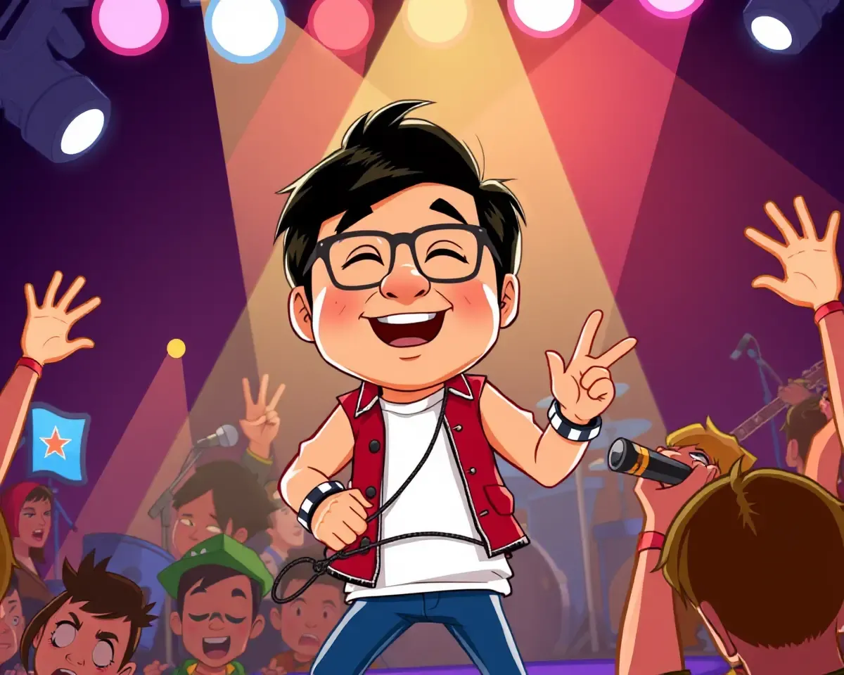 Jackie Chan Rocks Out as Rockstar on Stage