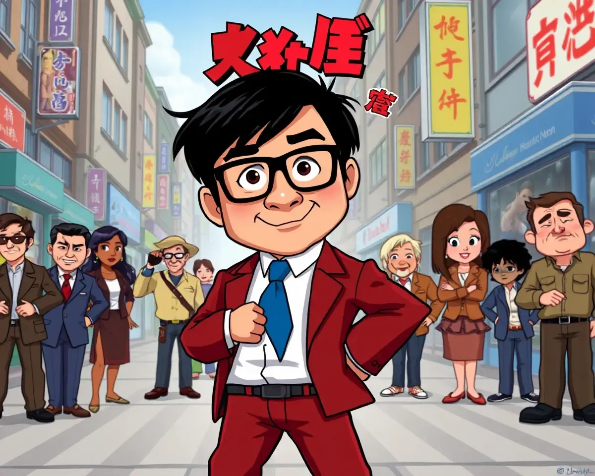 Jackie Chan in Master of Disguise Cartoon Wallpaper