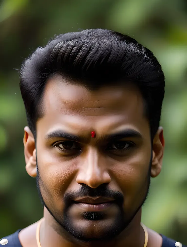 Jayasurya's Determined Face: Close-Up Shot