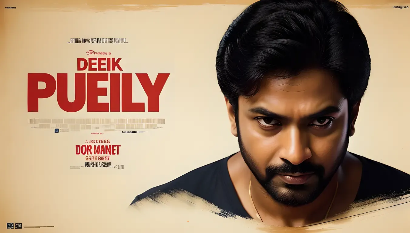 Jayasurya's Movie Poster with Bold Font and Dark Background