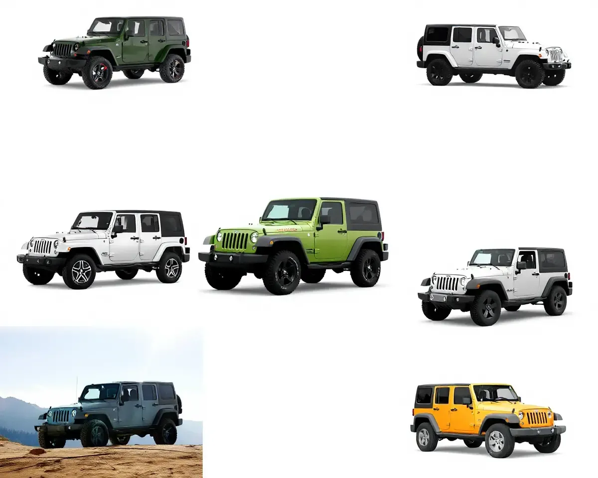 Jeep Wrangler Collage iPhone Wallpaper Design