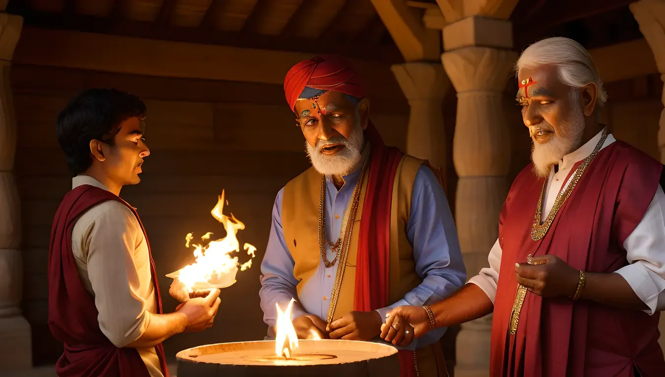 Kallu Elder Teaches Young Apprentice Magic