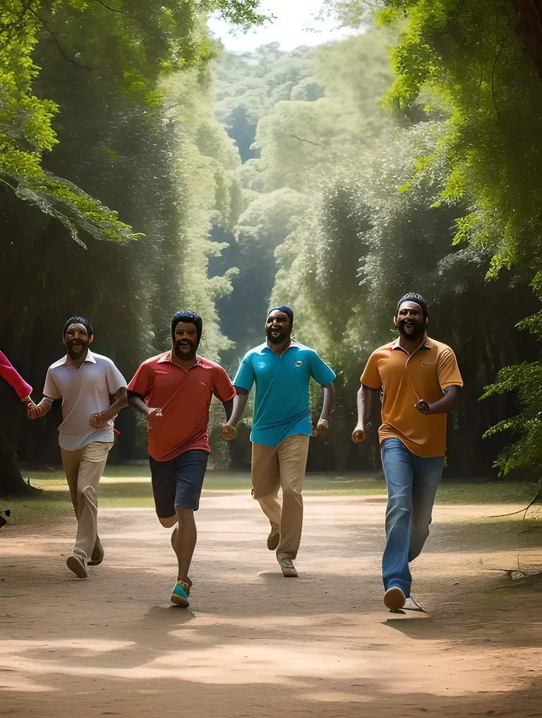Kallu Friends Play Tag in Vibrant Forest