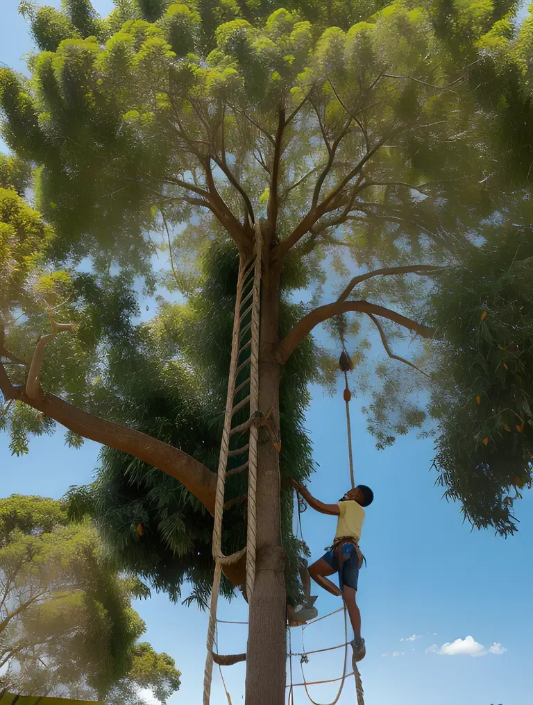 Kambi Tree with Rope Ladder for Treetop Adventure