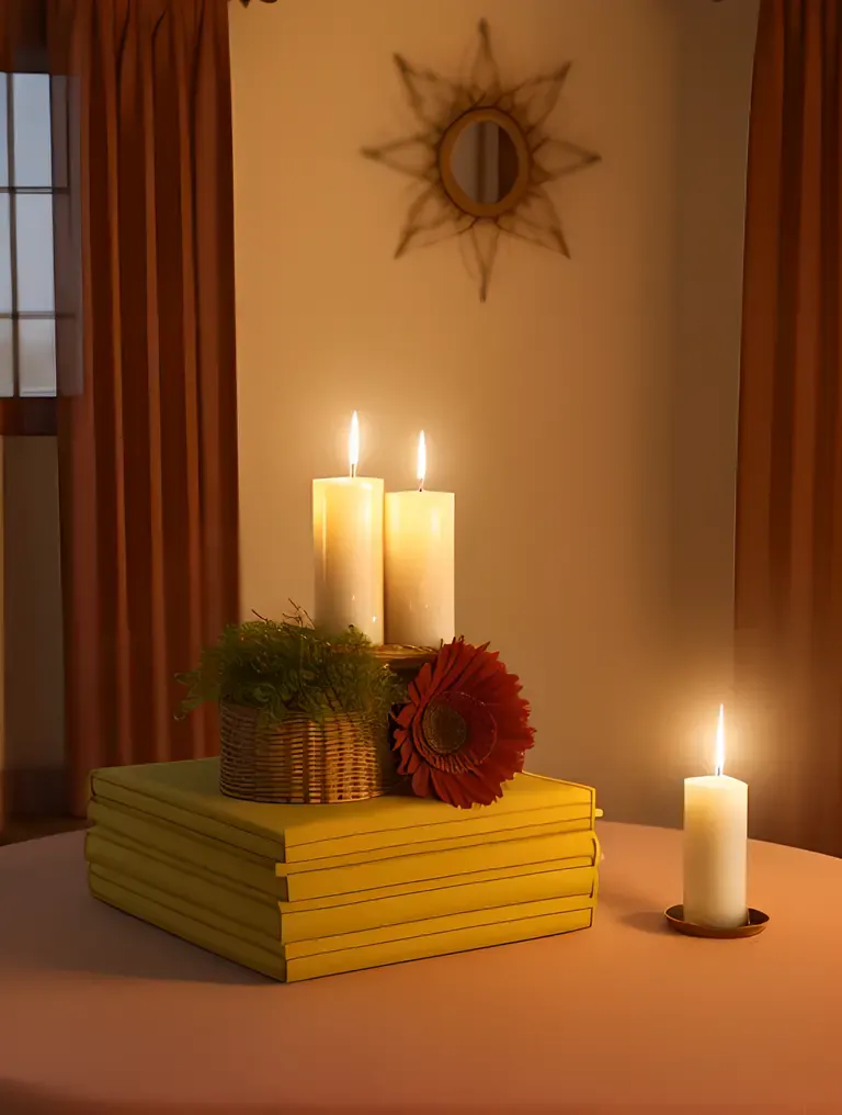 Kamdev God Image in Cozy Intimate Setting with Rati