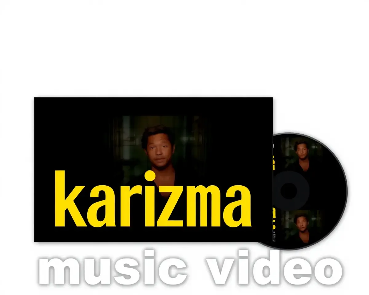 Karizma Album Music Video Screenshot with Bold Font
