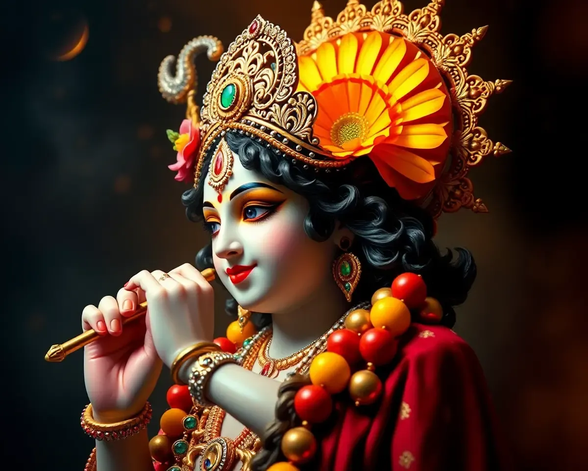 Krishna Bhagwan Image: Symbolizing Spiritual Enlightenment and Devotion