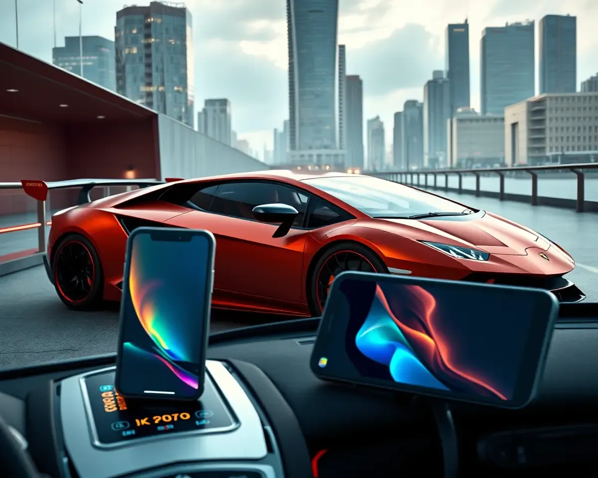 Lamborghini Veneno with iPhone 12 Pro Max Cityscape