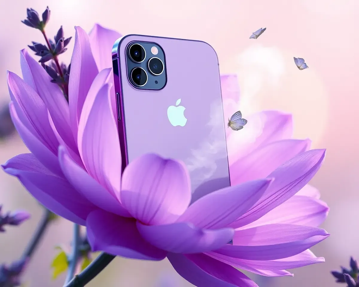 Lavender iPhone Morphs into Flower