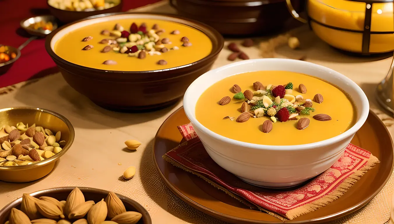 Lavish Wedding Reception Features Traditional Indian Dessert Sheer Khurma