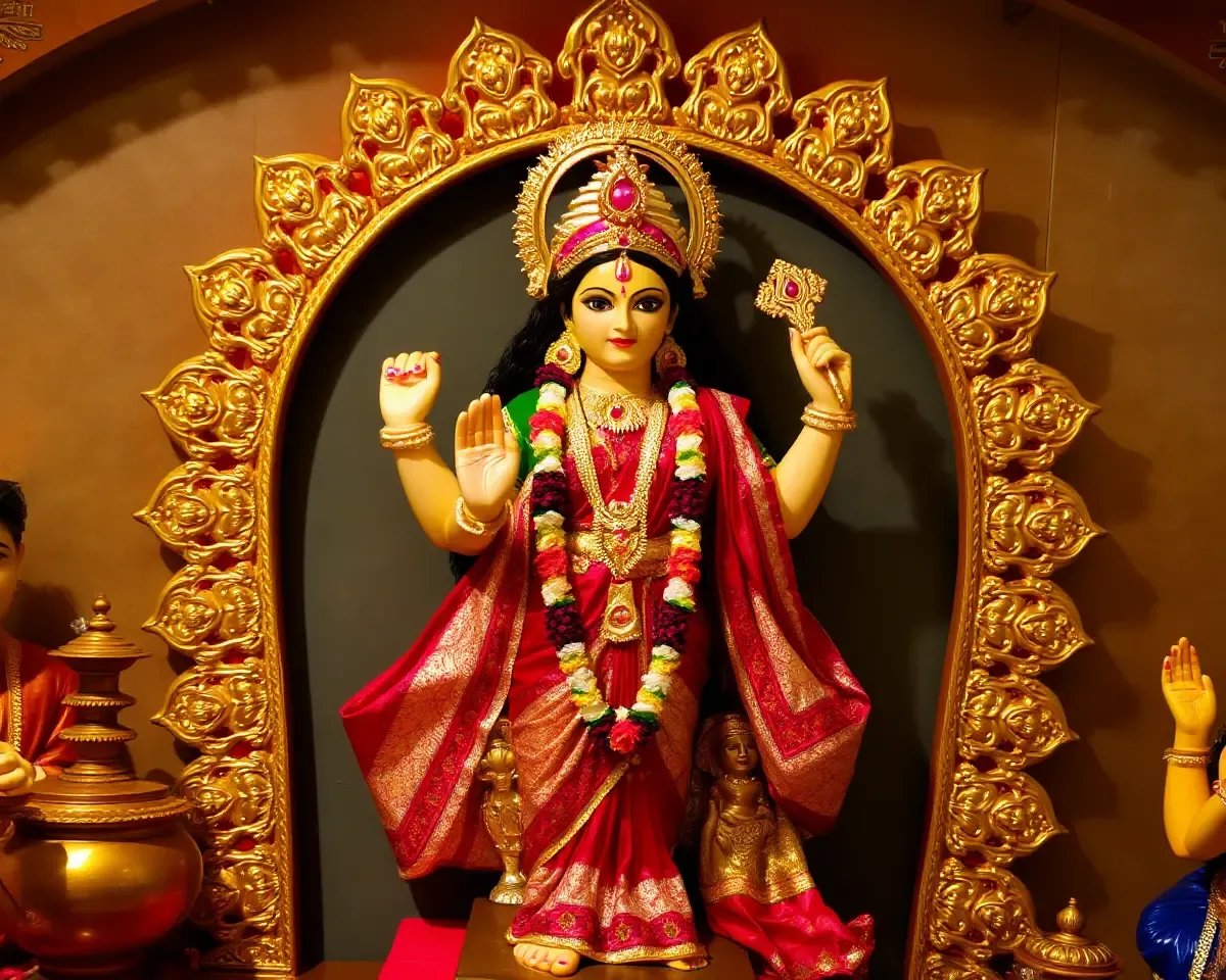 Laxmi Narayan Image Found in Ancient Temple Carvings