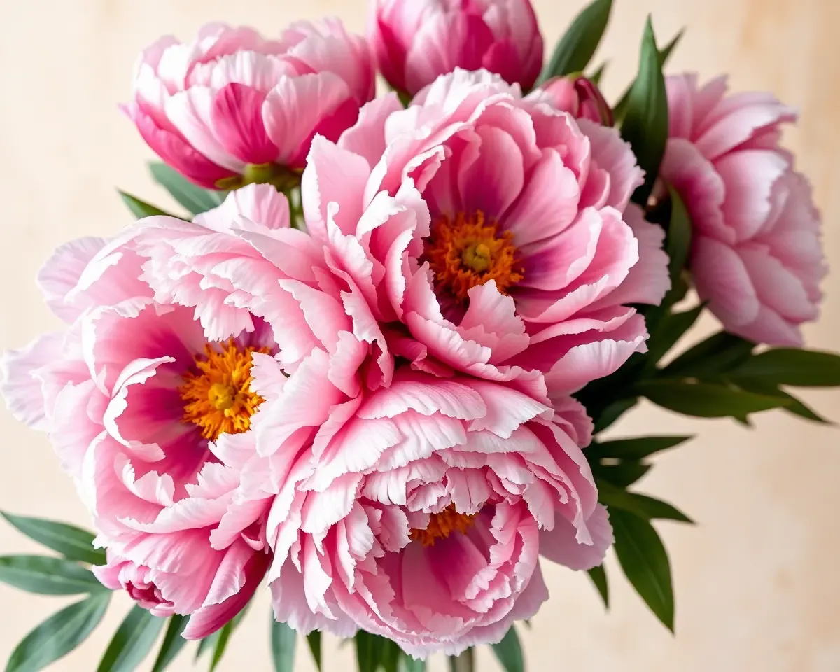 Lush Peony Bouquet with Delicate Petals