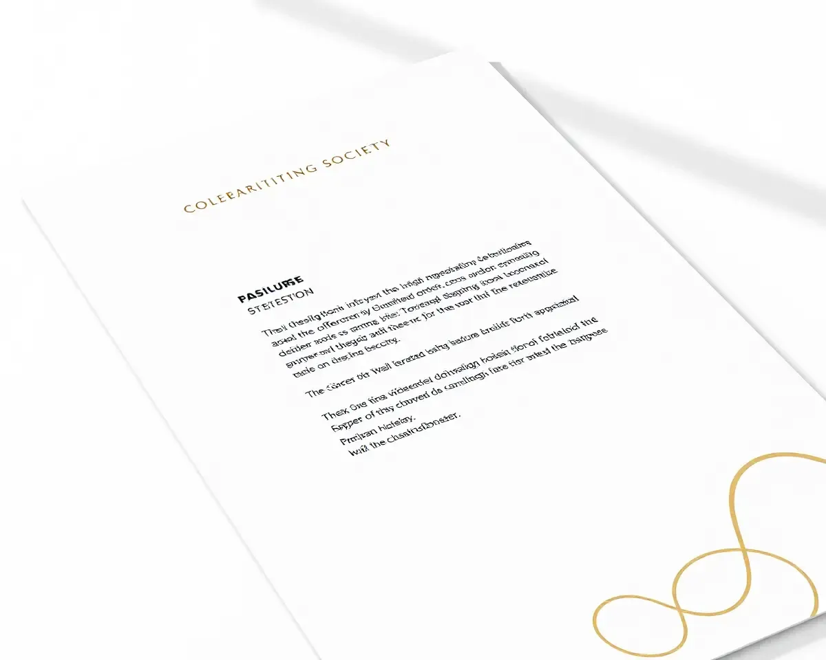 Luxurious Exclusive Interconnected Circles Letterhead Design