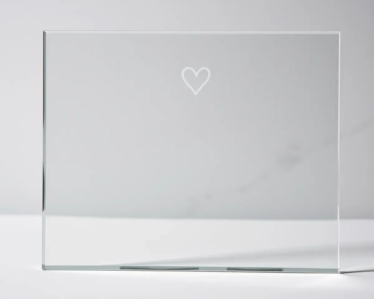 Luxurious Glass Frame Makes 1st Anniversary Photo Shine