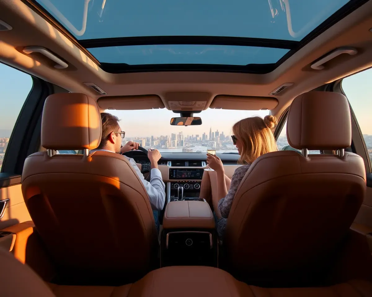 Luxurious Interior Range Rover Velar Panoramic View