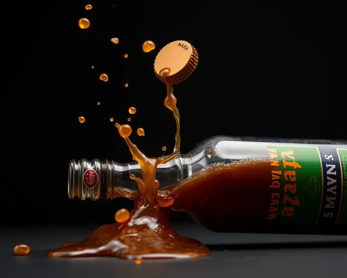 Maaza Bottle Cap Flies Off, Spills Contents