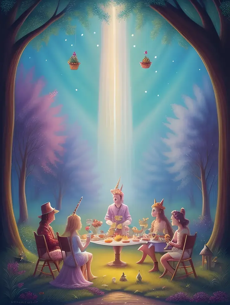 Magical Forest Tea Party with Enchanted Snacks and Faeries