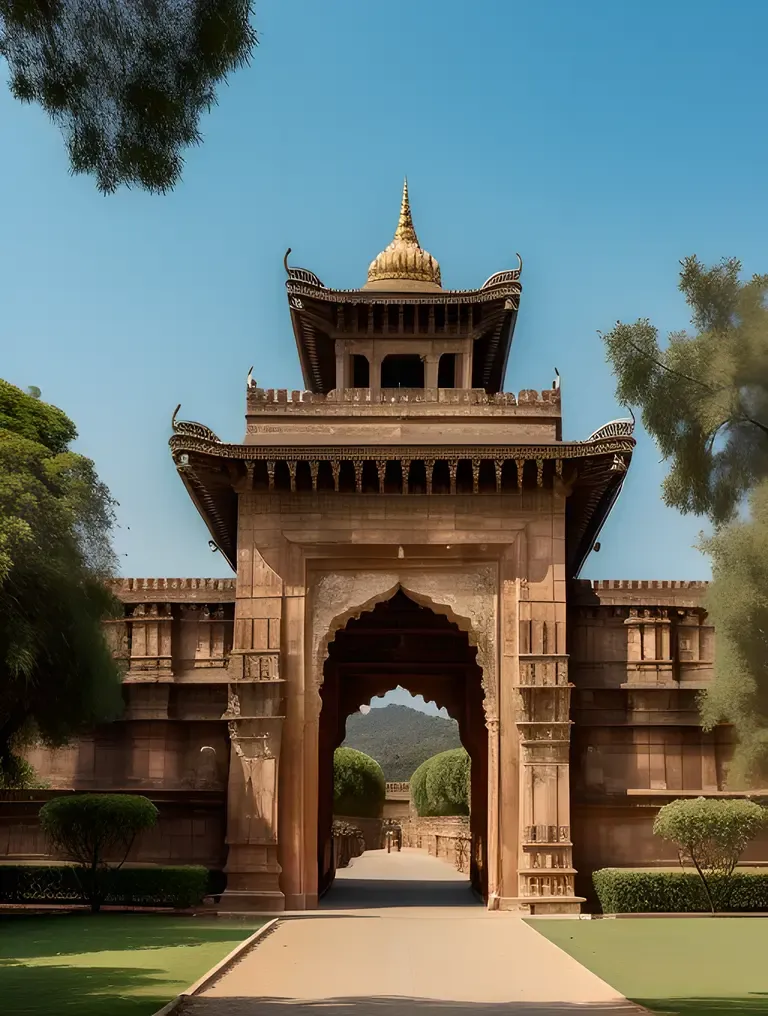 Majestic Bansi Palace: Intricate Architecture and Gardens