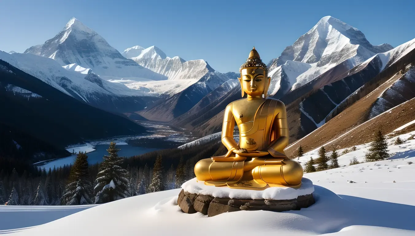Majestic Hayagriva Buddha in Himalayan Serenity