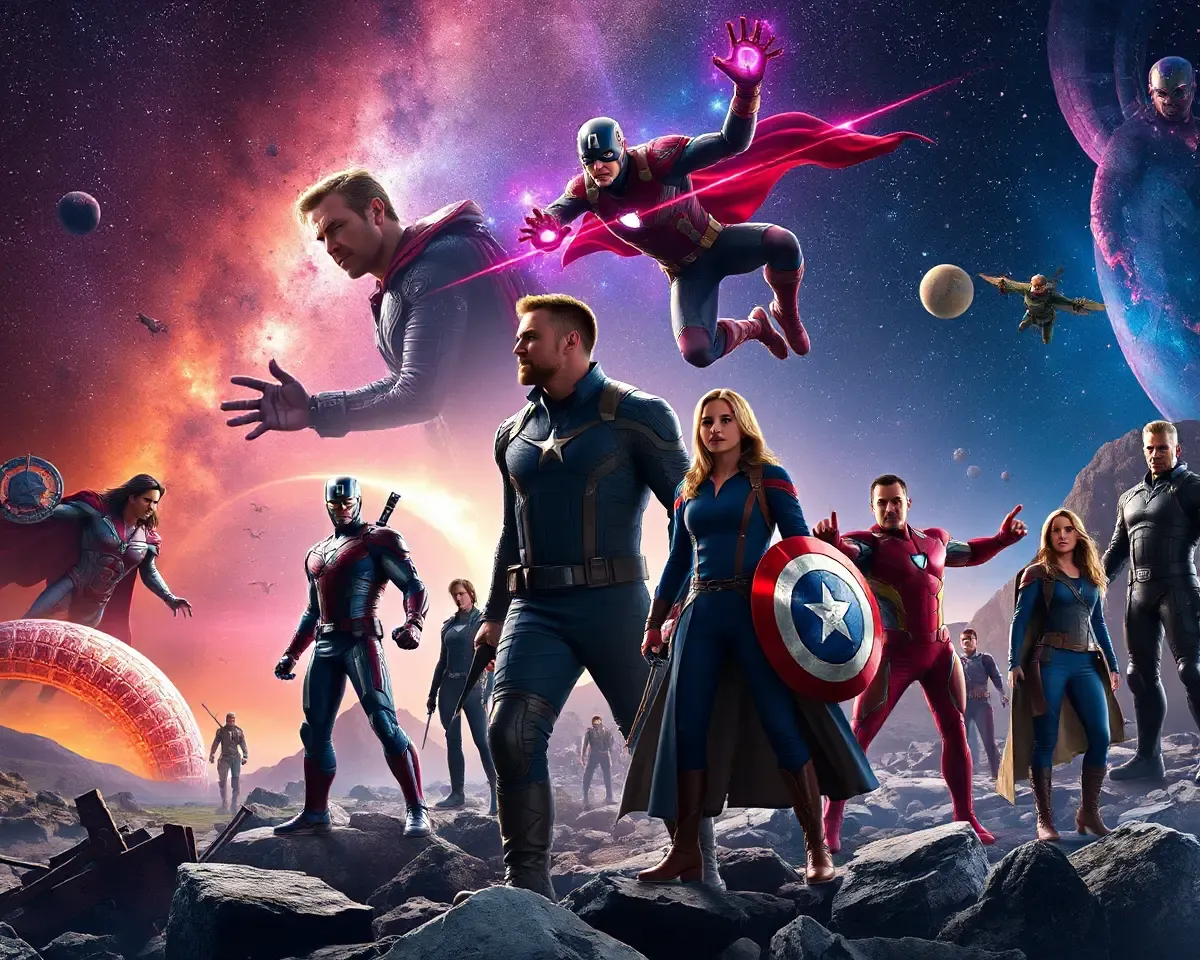 Marvel Cinematic Universe 4K Wallpaper Guardians Avengers