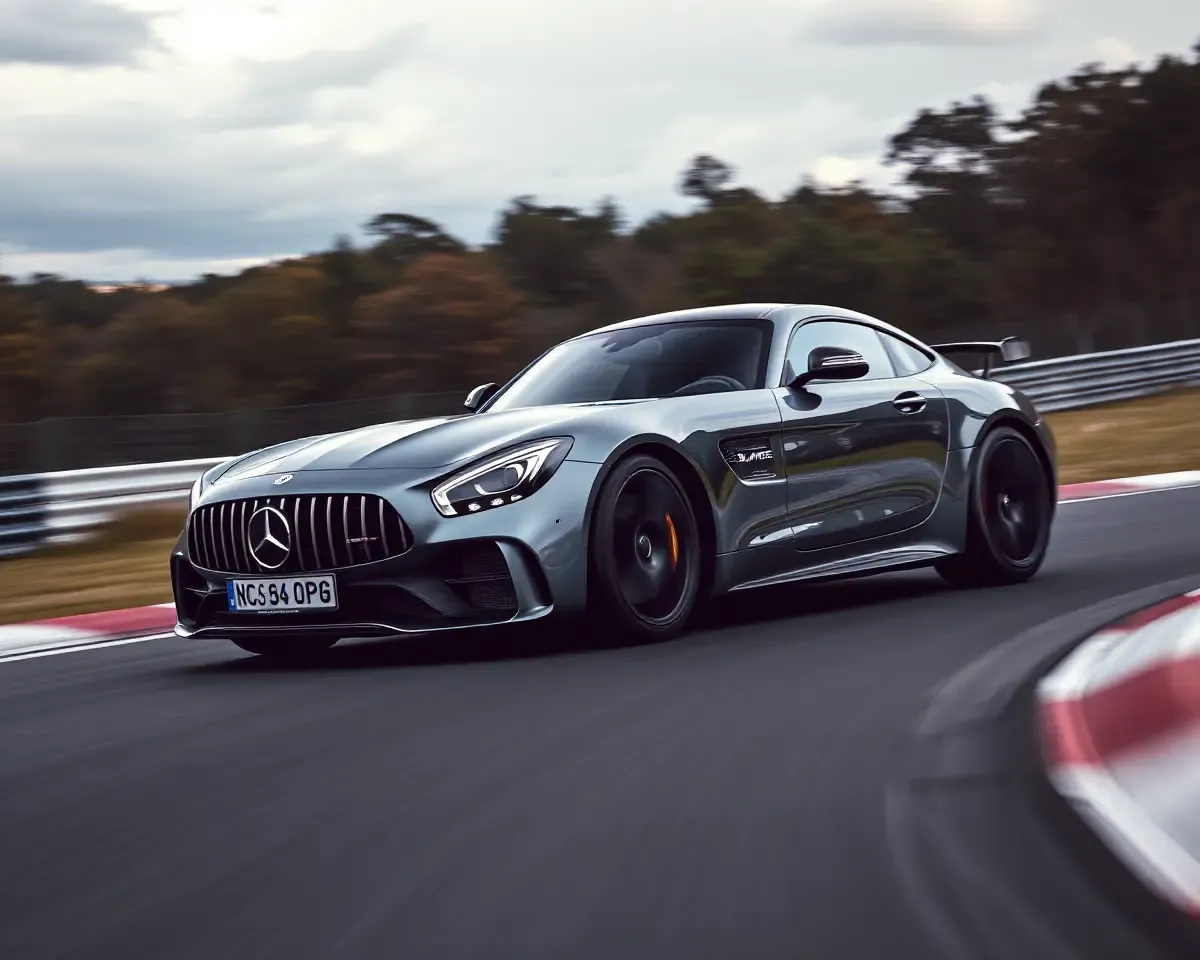 Mercedes-AMG GT R Racing Track 4K iPhone Wallpaper