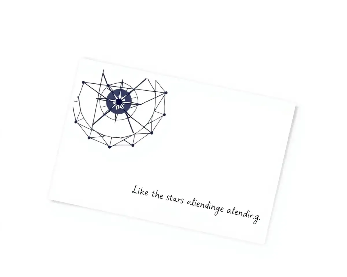 Minimalist Astrologer Visiting Card with Geometric Pattern Quote