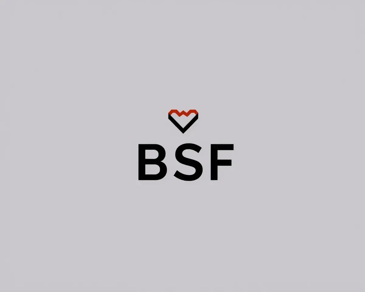 Minimalist BSF Logo PNG for Business Cards