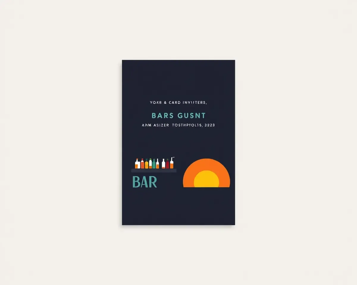 Minimalist Barsa Invitation Card with Bold Font Design