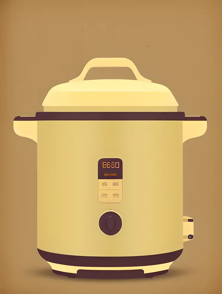 Minimalist Crockpot Design with Clean and Modern Aesthetic