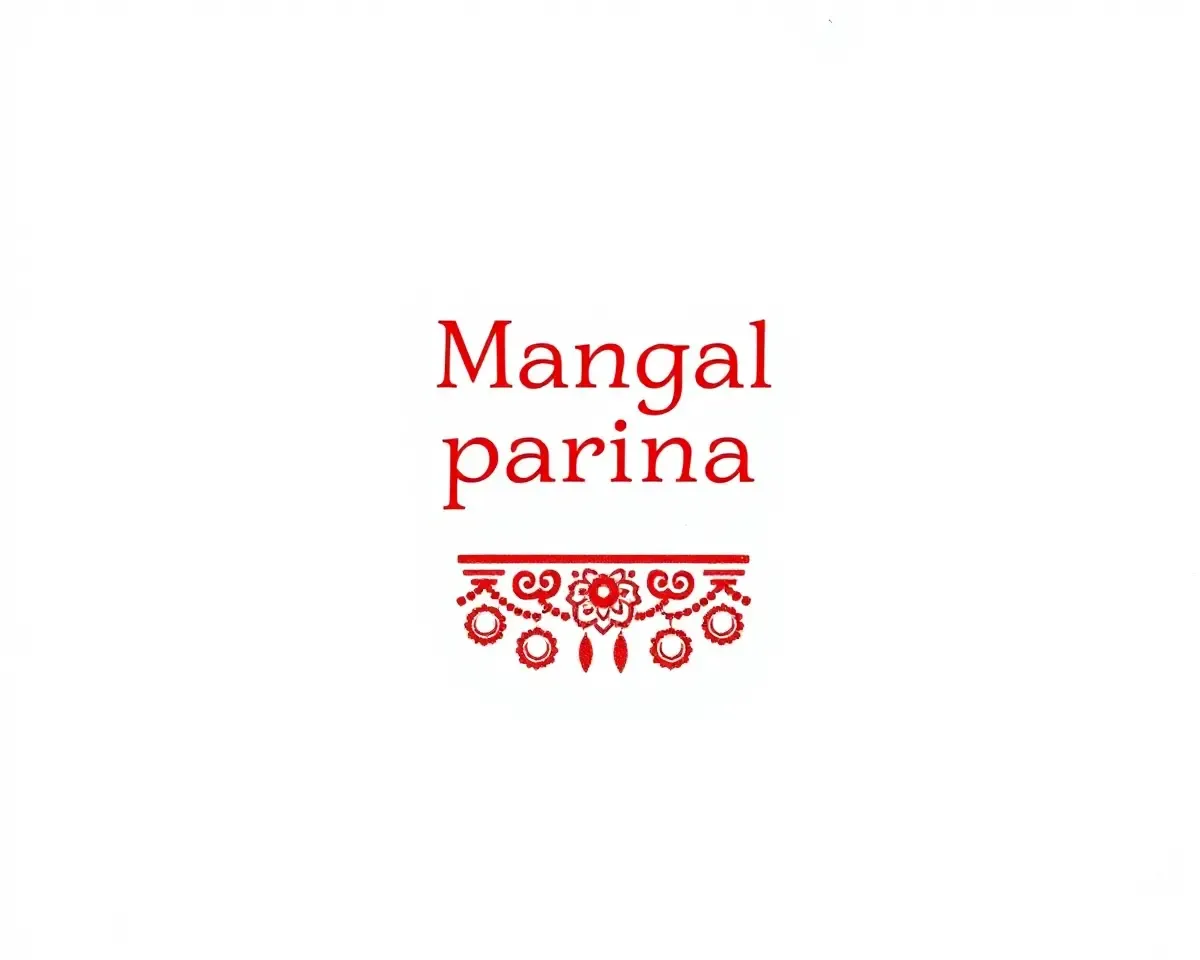 Minimalist Design of Simple Mangal Parinay Patrika on White Background