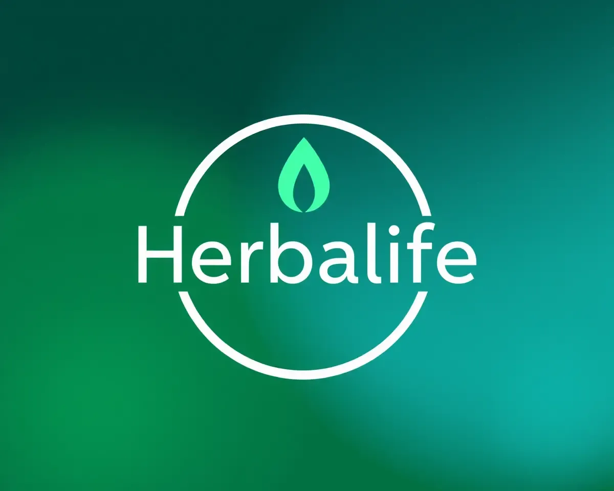Minimalist Design with Herbalife Logo and Gradient Colors