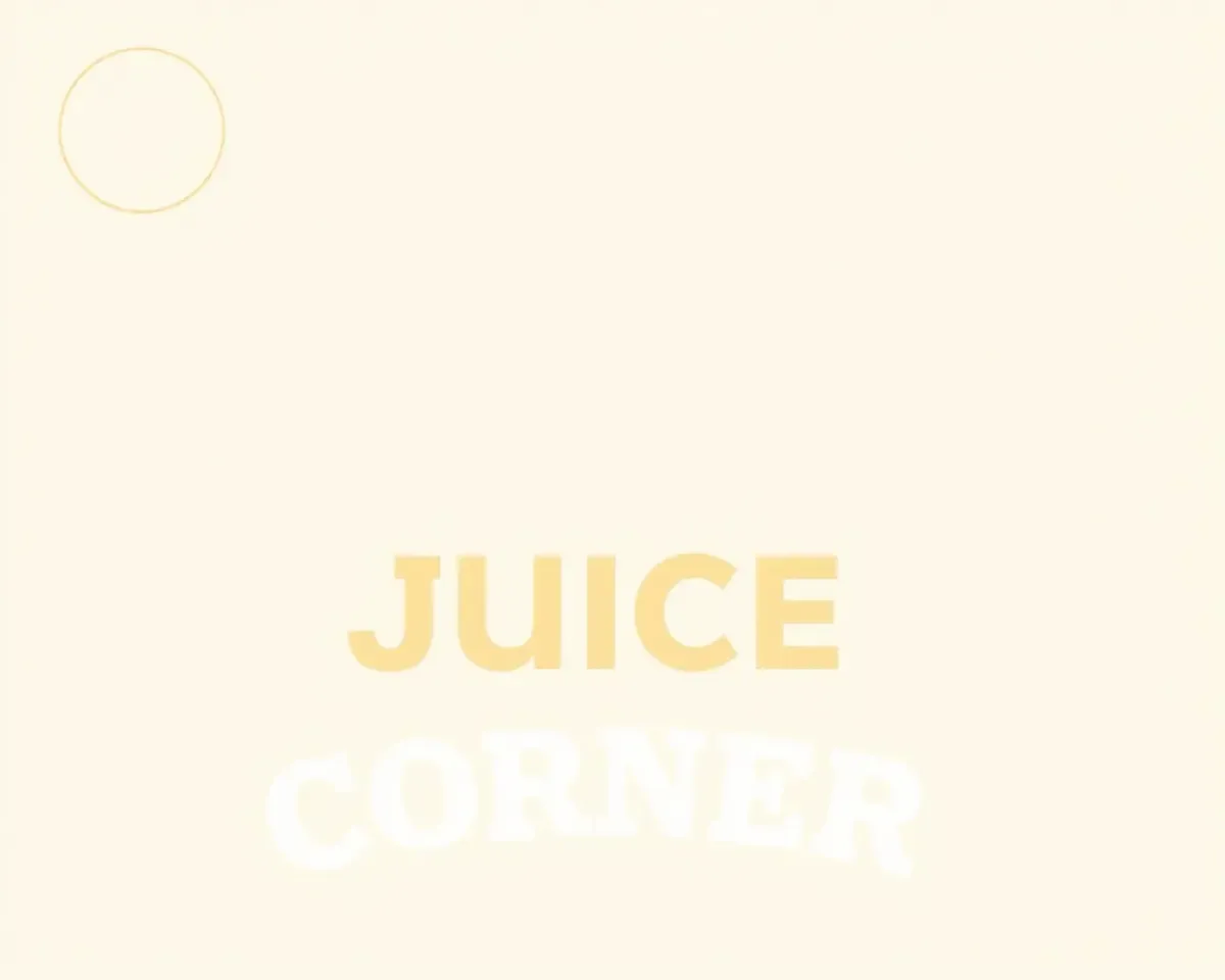 Minimalist Juice Corner Flex Design with Clean Typography