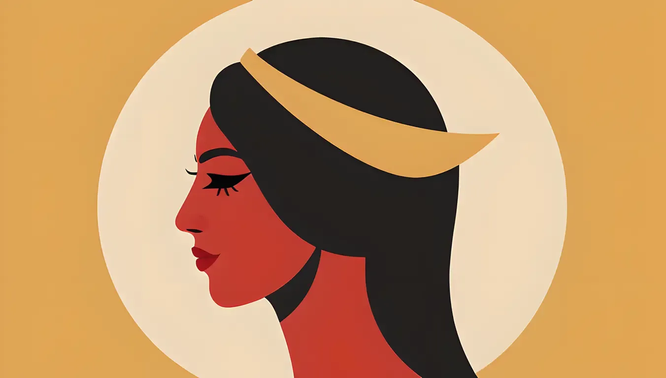 Minimalist Kaliamman Profile with Clean Lines and Bold Shapes