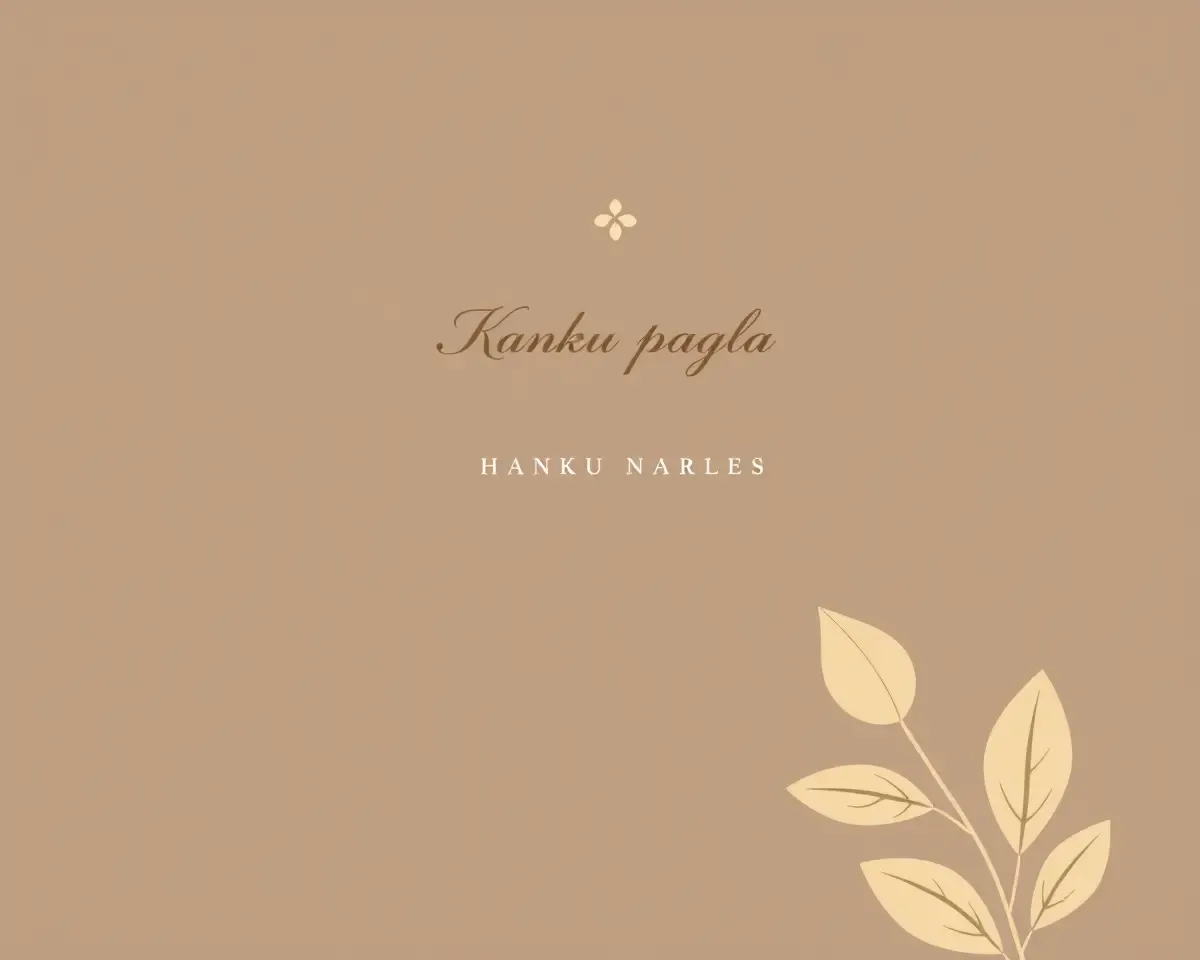 Minimalist Kanku Pagla Invitation Card Design