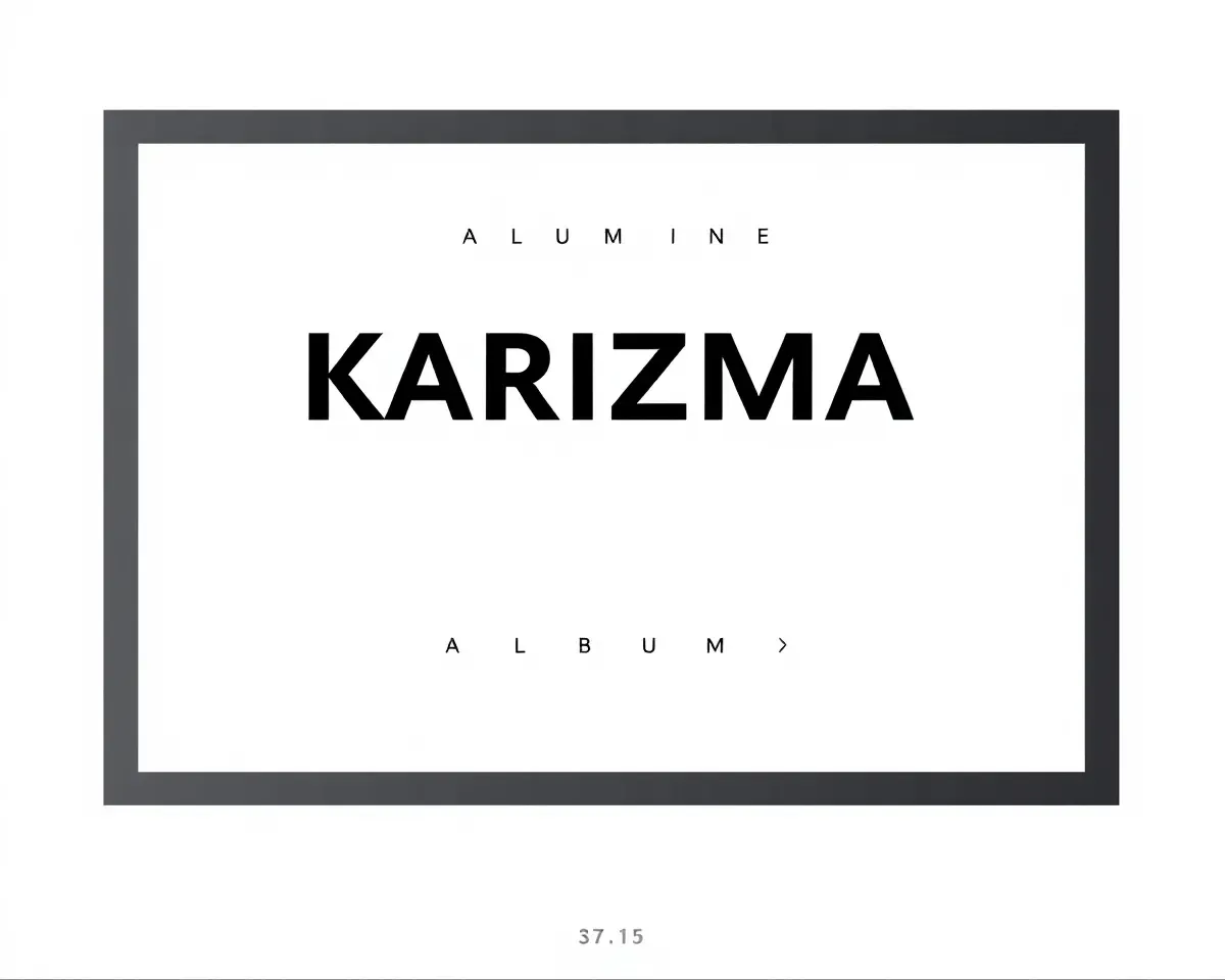 Minimalist Karizma Album Frame with Bold Font