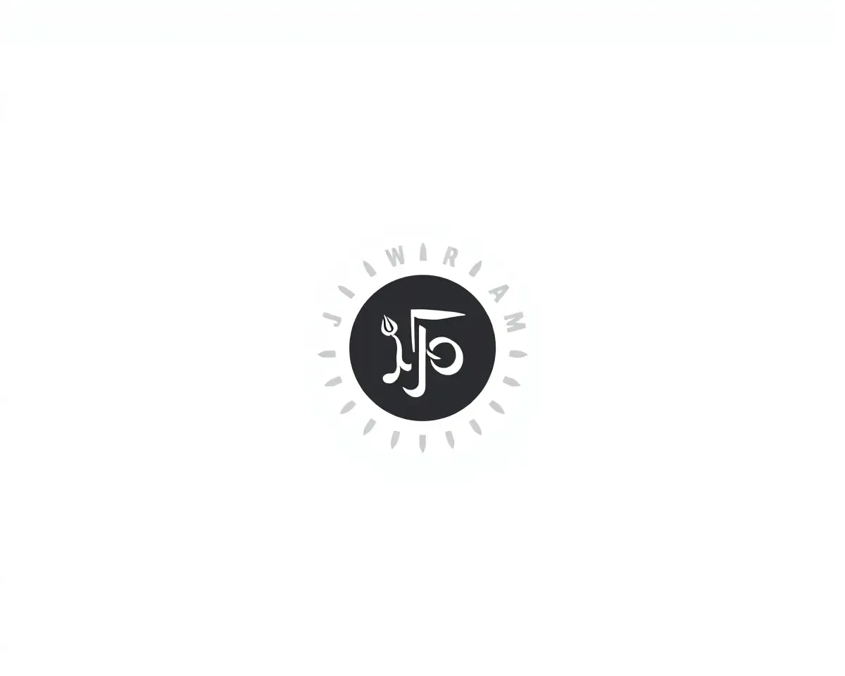 Minimalist Modern Design of Jai Shree Ram Flag Icon