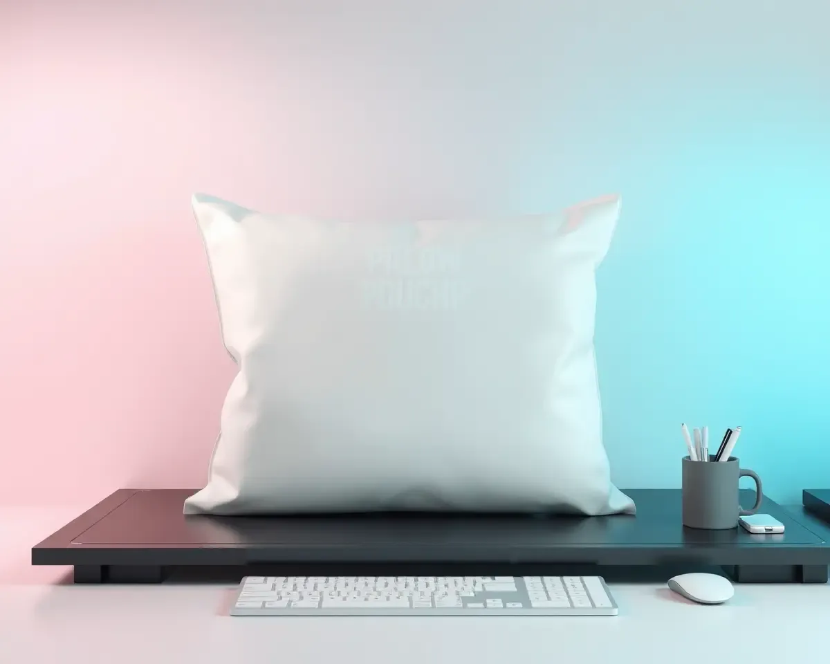 Minimalist Pillow Pouch Mockup with Simple Design and Modern Aesthetic