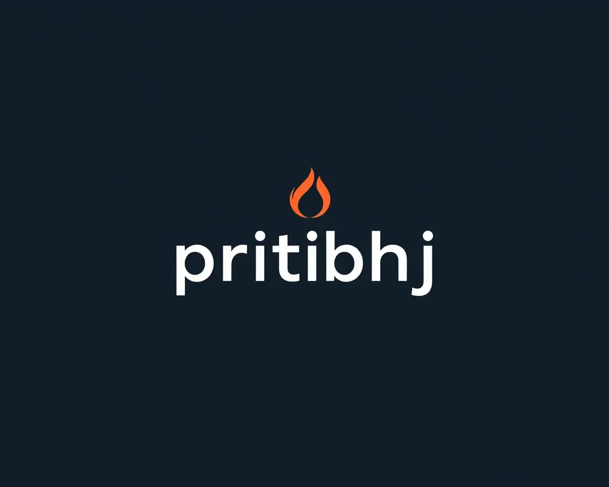 Minimalist Pritibhoj Logo with Simple Color Scheme