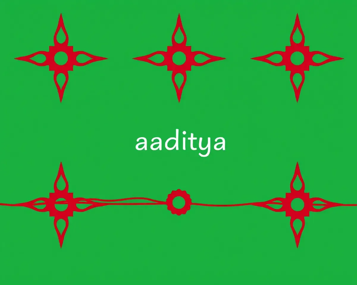 Minimalist Rakhi Wallpaper with Aaditya's Sans-Serif Font