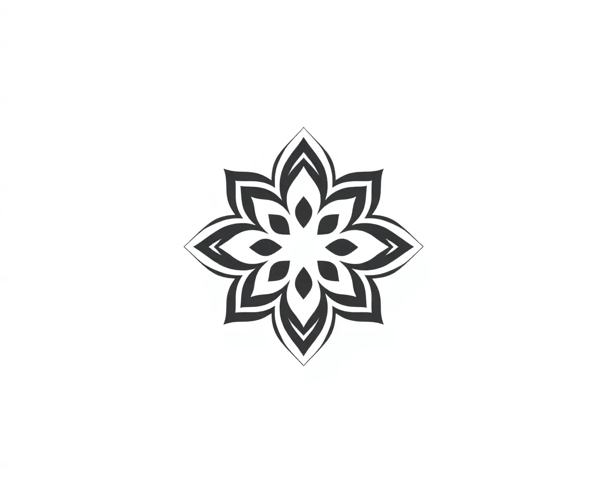 Minimalist Shanku Chakra Design with Clean Lines