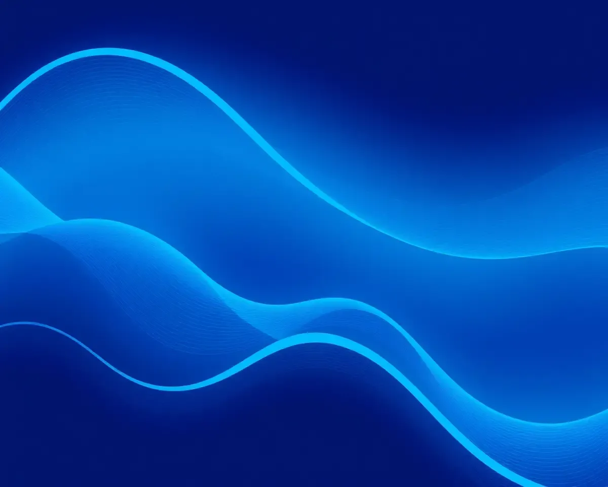Minimalist Wave Pattern Amoled Wallpaper in Blue and White