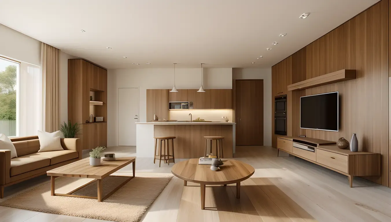 Modern Buke Focal Point in Minimalist Interior Design