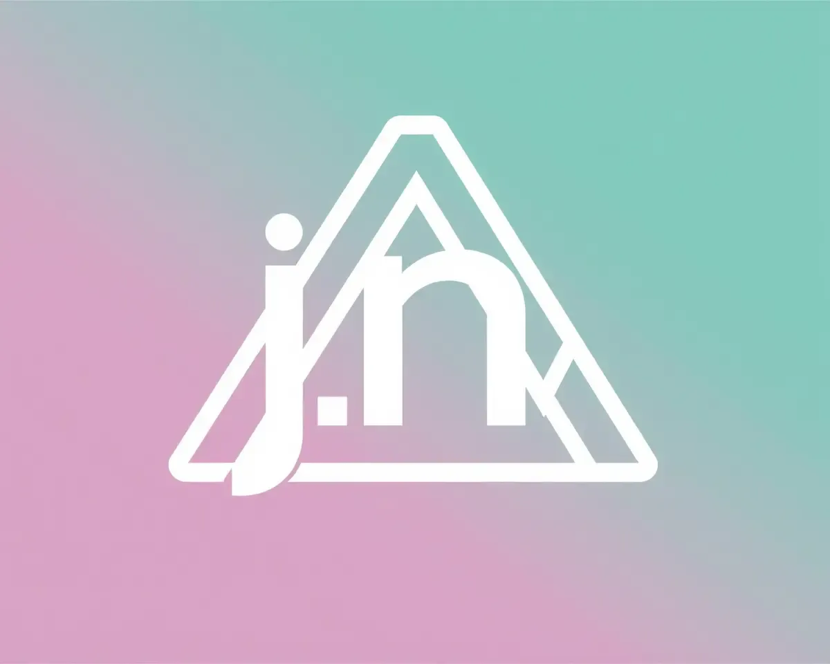 Modern JNV Logo PNG: Geometric Pattern Letters