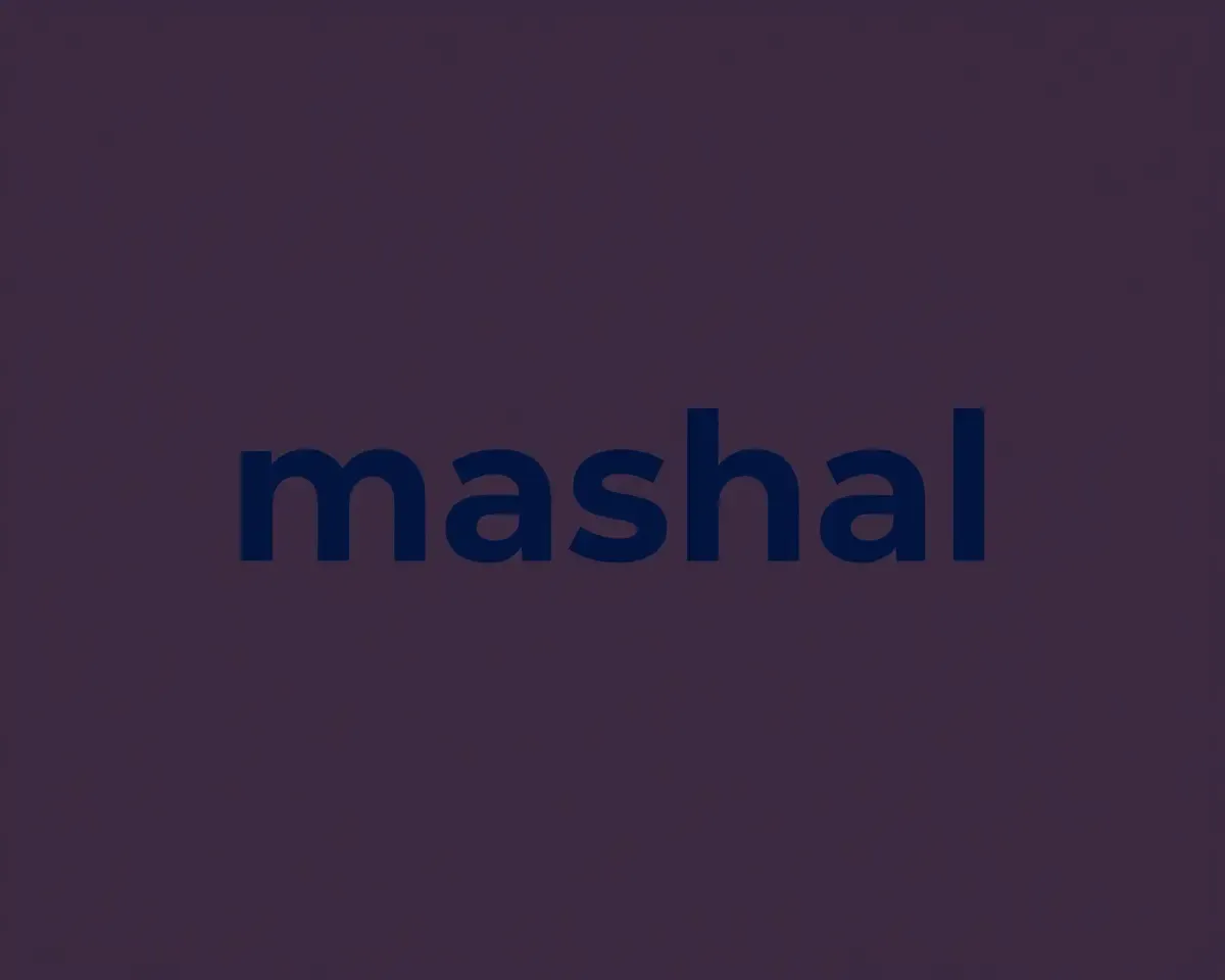 Modern Mashal Logo PNG with Subtle Gradient Effect