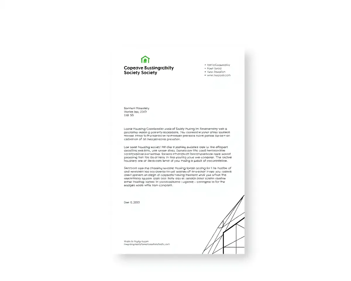 Modern Minimalist Professional Cooperative Housing Society
