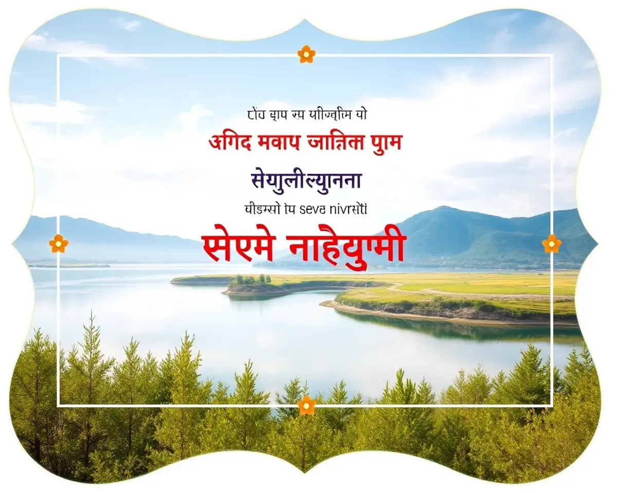 Modern Seva Nivrutti Invitation Card with Elegant Script