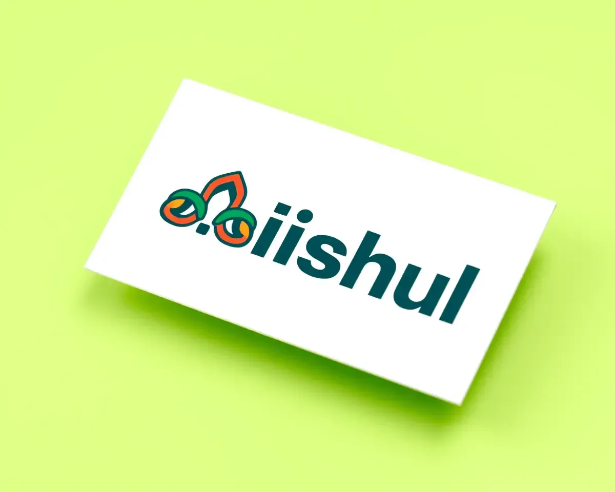 Modern Trishul Logo with Bold Colors Business Card Picsart