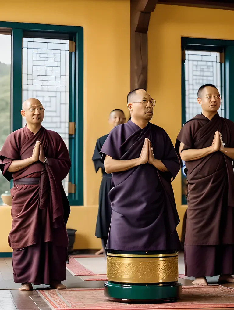 Monks Meditate with AI- Powered Prayer Wheels