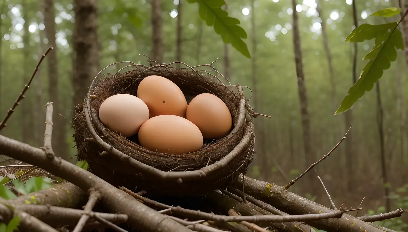 Mother Putna Guards Her Eggs in Bush Thicket