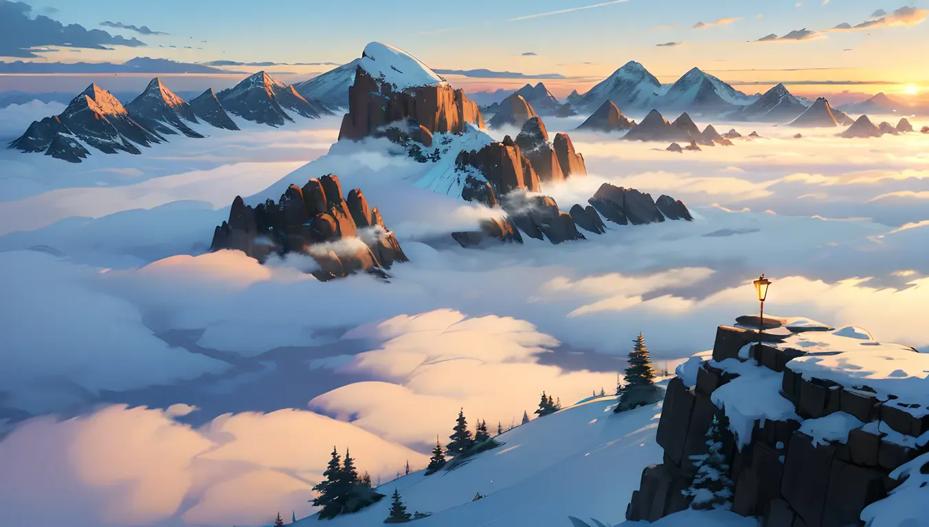 Mountain Fog Awakens to Lazy Morning